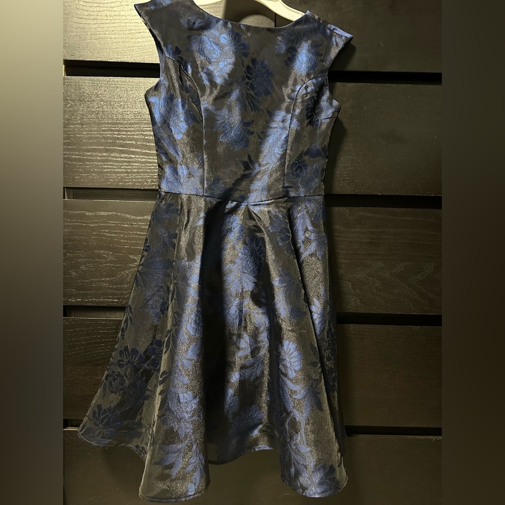 Kids dress blue and black